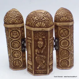 Autel temple bouddhiste portatif Ganesh 12 cm - Stupas, temples bouddhistes