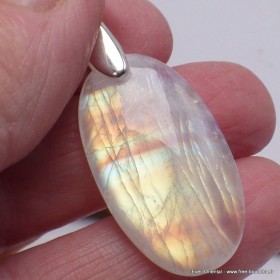 UNIQUE pendentif pierre de lune grade AAA Bijoux en Pierre de lune CWA12.21