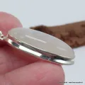 Pendentif Pierre de lune bleue oval allongé - Pendentifs pierres naturelles