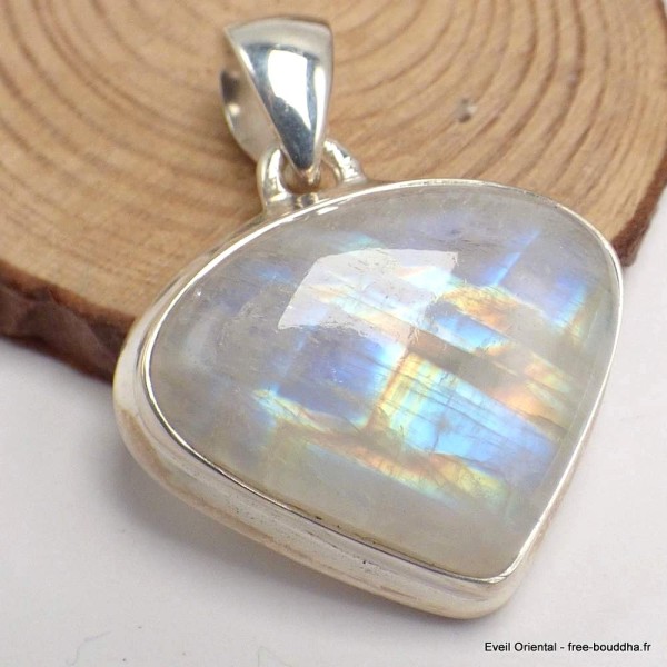 Pendentif goutte Pierre de lune Rainbow Bijoux en Pierre de lune CWA12.25