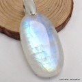 Pendentif Authentique Pierre de lune bleue grade AAA Bijoux en Pierre de lune CWA12.26