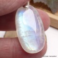 Pendentif Authentique Pierre de lune bleue grade AAA Bijoux en Pierre de lune CWA12.26