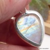 Pendentif goutte Authentique Pierre de lune bleue Bijoux en Pierre de lune CWA12.29