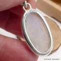 Pendentif Authentique Pierre de lune serti clos Bijoux en Pierre de lune CWA12.31