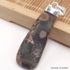 Pendentif Agate Laguna et grenat cabochon Pendentifs pierres naturelles XV96.2