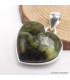 Petit pendentif Coeur en Opale verte Pendentifs pierres naturelles CWA28.5