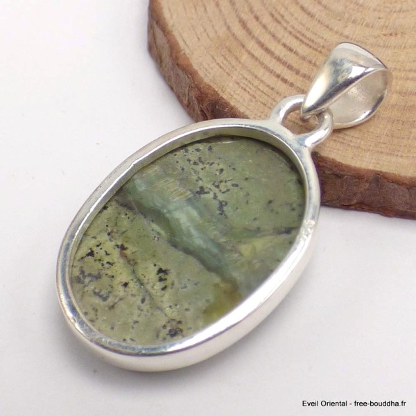 Pendentif Opale verte oval Pendentifs pierres naturelles CWA28.6
