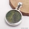 Petit pendentif rond en Opale verte Pendentifs pierres naturelles CWA28.7