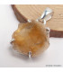 Pendentif authentique citrine serti griffes Pendentifs pierres naturelles BK95.9