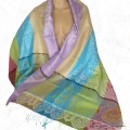 Pashmina pure soie multicolore Tous les pashminas CSS71