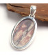 Pendentif en Jaspe Porcelaine gris rose oval Pendentifs pierres naturelles AW14.4