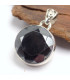Pendentif Hématite ronde facettée Bijoux en Hématite LAM48