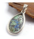 Pendentif Azurite naturelle forme goutte Bijoux en Azurite LAM40.1