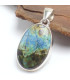 Bijou Pendentif Azurite naturelle forme ovale Bijoux en Azurite LAM40.4