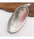 Pendentif Rhodochrosite sur Pyrite forme allongée Pendentifs pierres naturelles XV19.1
