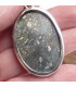 Rare pendentif Pyrite sur Cyanite Pendentifs pierres naturelles LAM33