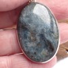 Rare pendentif Pyrite sur Cyanite Pendentifs pierres naturelles LAM33