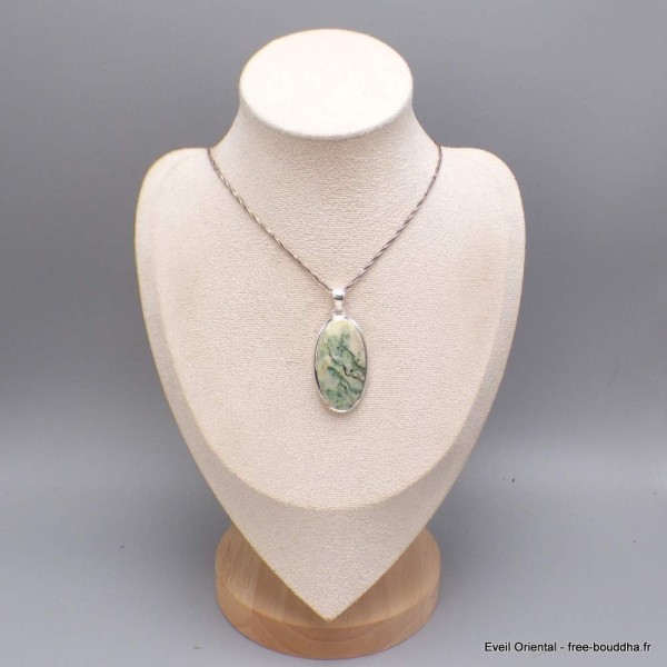 Grand pendentif oval allongé en Mariposite Bijoux en Mariposite LAM45