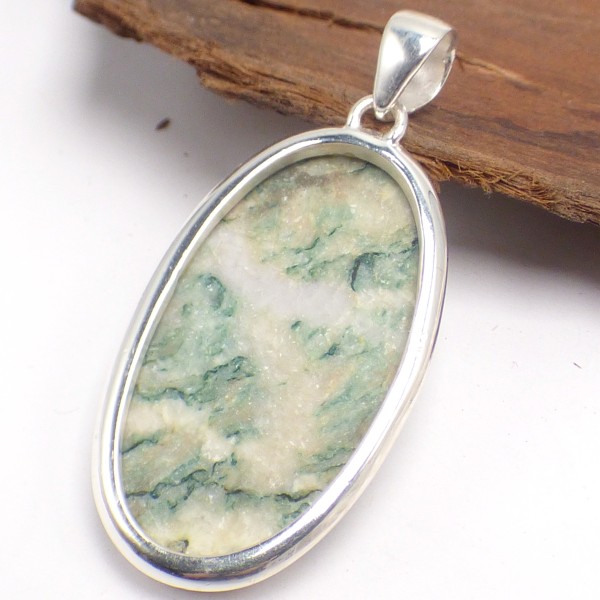 Grand pendentif oval allongé en Mariposite Bijoux en Mariposite LAM45
