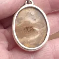 Pendentif argent Jaspe Brun - Pendentifs pierres naturelles