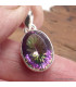 Pendentif oval en Quartz Mystique Pendentifs pierres naturelles AW57