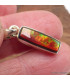 Pendentif allongé Ammolite du Canada qualité AAA Bijoux en Ammolite AW21