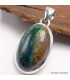 Pendentif Malachite sur Azurite turquoise rouille Pendentifs pierres naturelles AW12.2