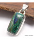 Pendentif rectangulaire Malachite sur Azurite Pendentifs pierres naturelles AW12.5