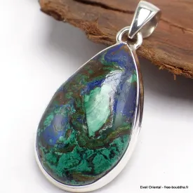 Gros pendentif azurite malachite - Pendentifs pierres naturelles