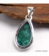 Pendentif goutte en azurite malachite Pendentifs pierres naturelles AW12.6