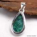 Pendentif goutte en azurite malachite Pendentifs pierres naturelles AW12.6