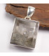 Pendentif carré en Cristal Quartz Manifestation Bijoux en Quartz Manifestation YM85.2