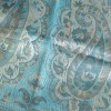 Châle soie de bambou bleu taupe Pashminas pure soie CFB9