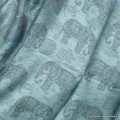Châle écologique en soie de bambou Elephants Pashminas pure soie CFB11