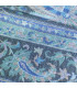 Châle écologique soie de bambou motif floral Pashminas pure soie CFB13