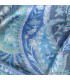 Châle écologique soie de bambou motif floral Pashminas pure soie CFB13