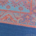 Châle écologique soie de bambou turquoise rouge Pashminas pure soie CFB14