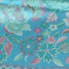 Châle écologique soie de bambou bleu lagon Pashminas pure soie CFB15