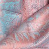 Pashmina soie de mûrier bleu rose Tous les pashminas CSS82