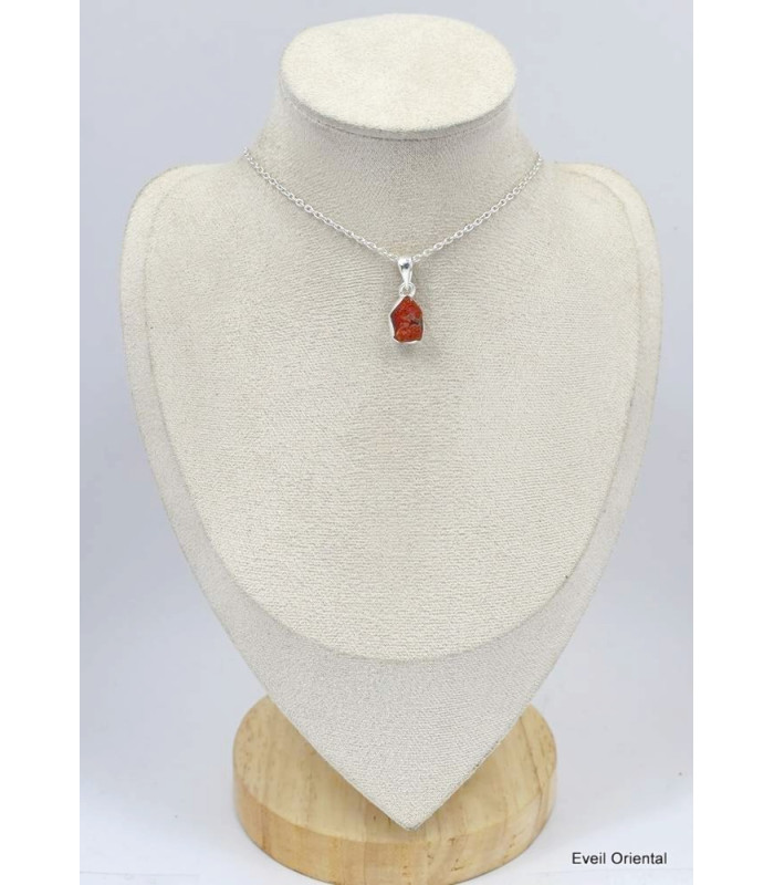 Pendentif authentique Opale de feu Pendentifs pierres naturelles KC8.5