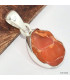 Pendentif argent authentique Opale de feu Pendentifs pierres naturelles KC8.6