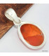 Pendentif argent authentique Opale de feu Pendentifs pierres naturelles KC8.6