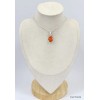 Pendentif argent authentique Opale de feu Pendentifs pierres naturelles KC8.6