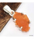 Pendentif authentique opale mexicaine serti griffes Pendentifs pierres naturelles KC8.8