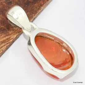 Pendentif authentique opale mexicaine serti clos - Pendentifs pierres naturelles