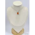 Pendentif authentique opale mexicaine serti clos - Pendentifs pierres naturelles