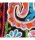 Pashmina noir brodé fils et perles Nos Châles LJ29