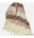 Châle népalais en laine de yack marron beige Tous les pashminas CPLY230