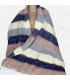 Châle népalais en laine de yack beige bleu Tous les pashminas CPLY231