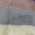 Châle népalais en laine de yack beige bleu - Châles laine de yak